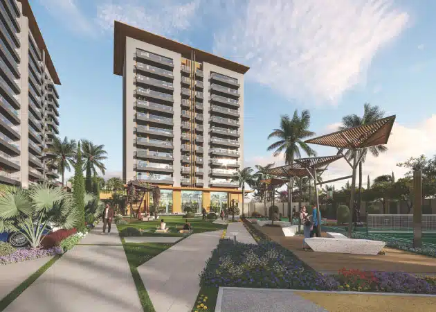 Gulnaar Zenium 4+1 BHK luxury apartments in Zirakpur with landscaped lawns, swimming pool, clubhouse and high-rise towers